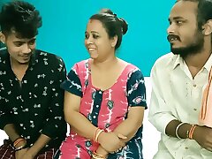 Super-hot Milf Aunty shared! Hindi latest XXX threesome intercourse