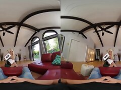 VR BANGERS Sexy doctor Bridgette B trying donk plumb methods to help with bone VR Porno