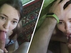 My husband's mate porks me in the mouth with a massive dick and completes up with a lot of sperm. I love cum