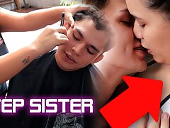 I let myself get a haircut in exchange for a great fuck from my step-sister - full story-.