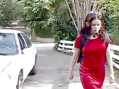 Young neighbor tempts grandma to have dildo sex together