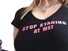 This ultra-kinky housegirl loves to apply strawberry yogurt on her good-sized tits