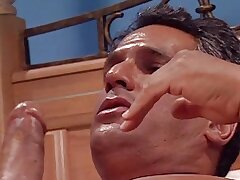 Sexy stunner getting her pussy tongued as she taunts a penis with her tongue