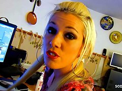 Stunning blonde tatted Teenie Milky see his own Rectal Porno review