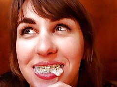 Braceface Teenager Deep-throat Practice