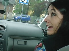 German drivers permits only sexy sluty femmes to take the sit