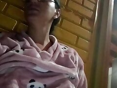 youthful cherry jacks and secretly has her wet pussy on the balcony