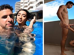 ARGENTINIAN SLUT is Picked Up From The Swimming Pool and Plumbed in her Motel Guest room