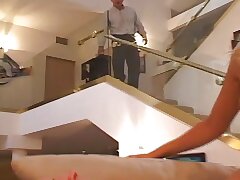 worker caught by chief having office fuck-a-thon as punishment they have to suck his plums