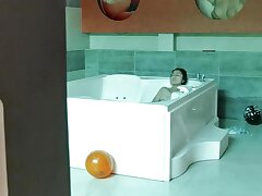 Caught My Step Sister Masturbating In Bath Tub And She Creamed All Over My Dick