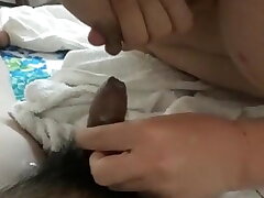 Asian Milky Tit Hand job