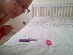 struggle with a vibrator