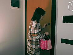 Thin Boy vs Giant Funbags Chubby Step Sis Hot Fuckfest before Christmas