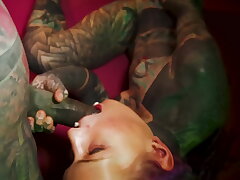 anal jizz flow bedroom pulverize with inked dreadgirl atporn