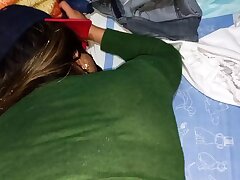 young woman poked after doing aerobics in the park, part 3