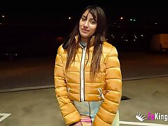 19 years elderly Laitina and her PUBLIC EXPLOTIS at night!