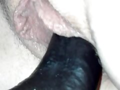 Fat slit Fat toy ebony Big black cock