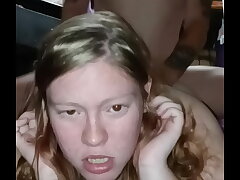 Shortstopp couldnt swallow it all so a face fucked her