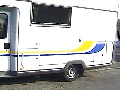 bums mobile picks up ladies and smashes them
