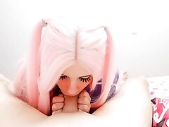 Firm fucked a pink-haired sweetheart