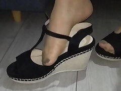 A gorgeous Polish woman displays her sexy soles