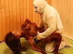 Sex Chick Catalina Valentina and Sex Chick Marsalina Valentina take turns getting boinked by Valentino