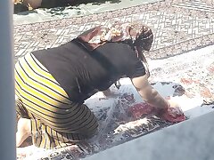 Muslim Hijab Mature Dame Undressing