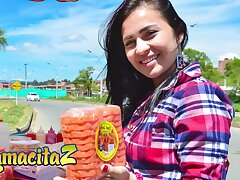 CARNEDELMERCADO - Phat ass white girl LATINA ANDREA GAVIRIA PICKED UP FROM THE STREET TO GET Pummeled - MAMACITAZ