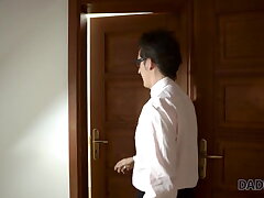 DADDY4K. Elderly fellow eases in apartment with young slut...