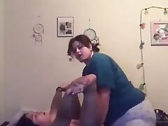 Plumper Belt cock Fun