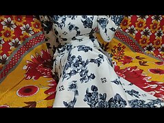 Pinky Rai Bhabhi in white Frock riding her husband and humped until he cum.