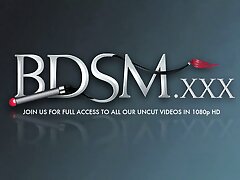 BDSM:Buttplug & cock in the arse - Rock hard deep Blowjob