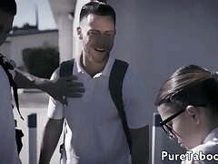 Bullied honies r. drill threeway