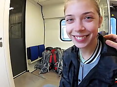 Real Public Blow-job pleasure in the Teach &vert; POV Blow-job Internal ejaculation by MihaNika69 and MichaelFrost