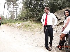 Smashing on the road with a super-hot dark haired - Carla Pons