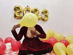 The hottest way for a very Glad Fresh Yr party fucking with gf