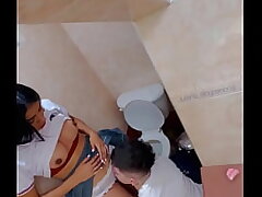 Schoolgirls caught porking firm in the college bathroom and he cums in her jaws ( Amazing Inexperienced Vid )