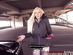 German light-haired picked up online for a undirected outdoor fuck date