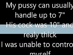 College-aged yr aged Emma has a groaning orgasm on Ten inch cock