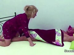 Mother Wake Up Step-Step Son With Blow and Get Anal Fuck