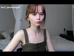 Lovely harmless teenie taunting in web cam