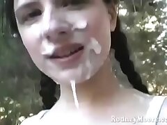 Public Cumshot-Lena Ramon Ambles in Public dressed in fat Rodney Blast
