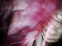 She masturbates me with her tits and makes me spunk