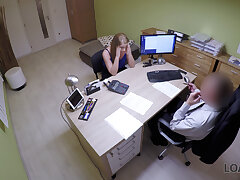 Bad agent pokes great student gal and approves her documents