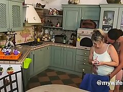 At first my wife didn't know she was being filmed with the camera