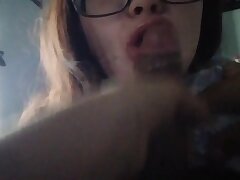 Slut amateur Cougar Gives Me Dirty Blowjob/handjob