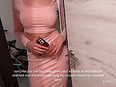 Hardcore The teacher fucked a luxury, hot, lustful, young college girl and finished on her snatch - Mila Lioness