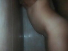 He pridefully fuch his young fit wifey in shower