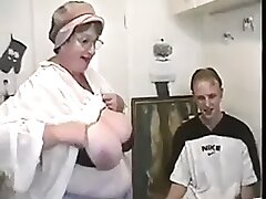 German BBW mature with 2 men and one Girl