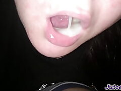Jism swallow compilation - she real amateur cumslut
